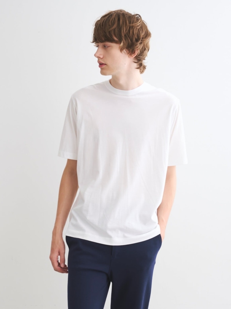 three dots Men\u0027s sanded jersey modern fit s/s crew スリードッツ トップス カットソー・ティーシャツ 緑であること 黒いこと 白いこと 薄墨色 米国海軍【貨物輸送無料】