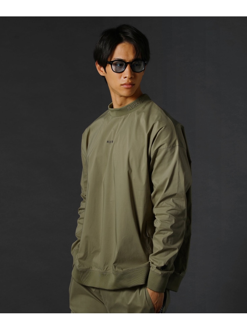 LUXE/R 撥水ストレッチ布帛ツールポケットプルオーバー カジュアル トップス カットソー・Tシャツ ベージュ ブラック ホワイト グレー【送料無料】