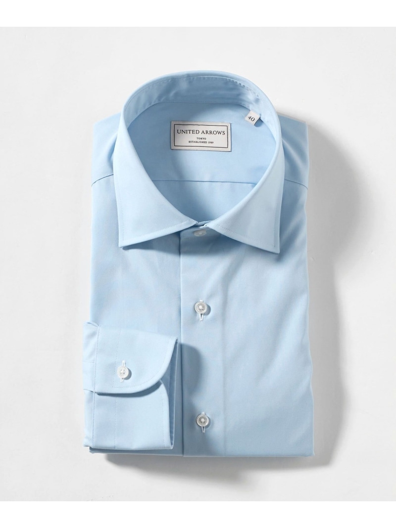 UNITED ARROWS イージーケア AG ブロードセミワイド シャツ -抗菌防臭- ユナイテッドアローズ トップス シャツ・ブラウス ブルー ホワイト【送料無料】 12,551円