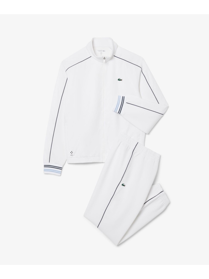 LACOSTE 『ダニール・メドベージェフ』セットアップトラックスーツ ラコステ トップス その他のトップス ホワイト【送料無料】
