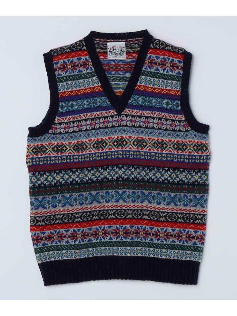 楽天市場】JAMIESON'S (ジャミーソンズ) AOFI VEE NECK WAISTCOAT