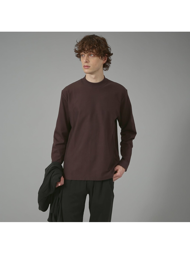 【SALE／30%OFF】DESIGNWORKS SD Extra Thick Jersey 長袖モックネック ひな型ワークス トップス カットソー・プルオーバー 赤銅色【RBA_E】【貨物輸送無料】