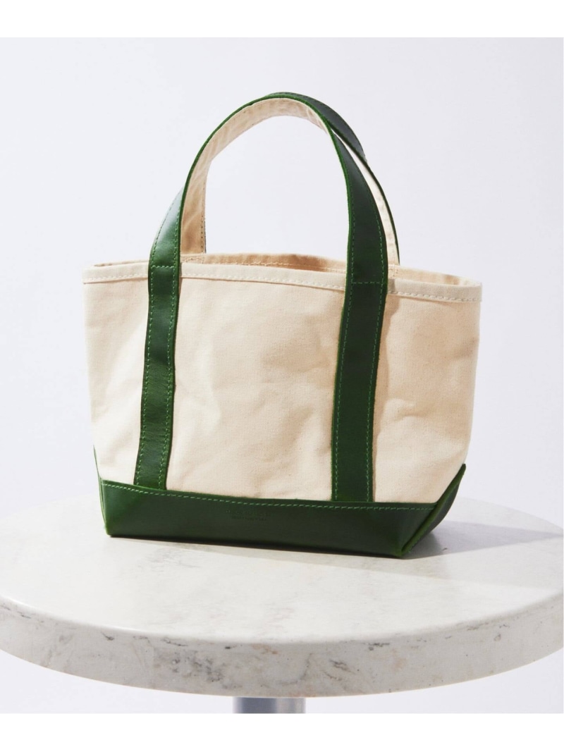 JOURNAL STANDARD HERITAGE LEATHER / ヘリテージレザー 別注 キャンバス レザー トート S ジャーナル スタンダード バッグ トートバッグ グリーン【送料無料】｜ Fashion Men