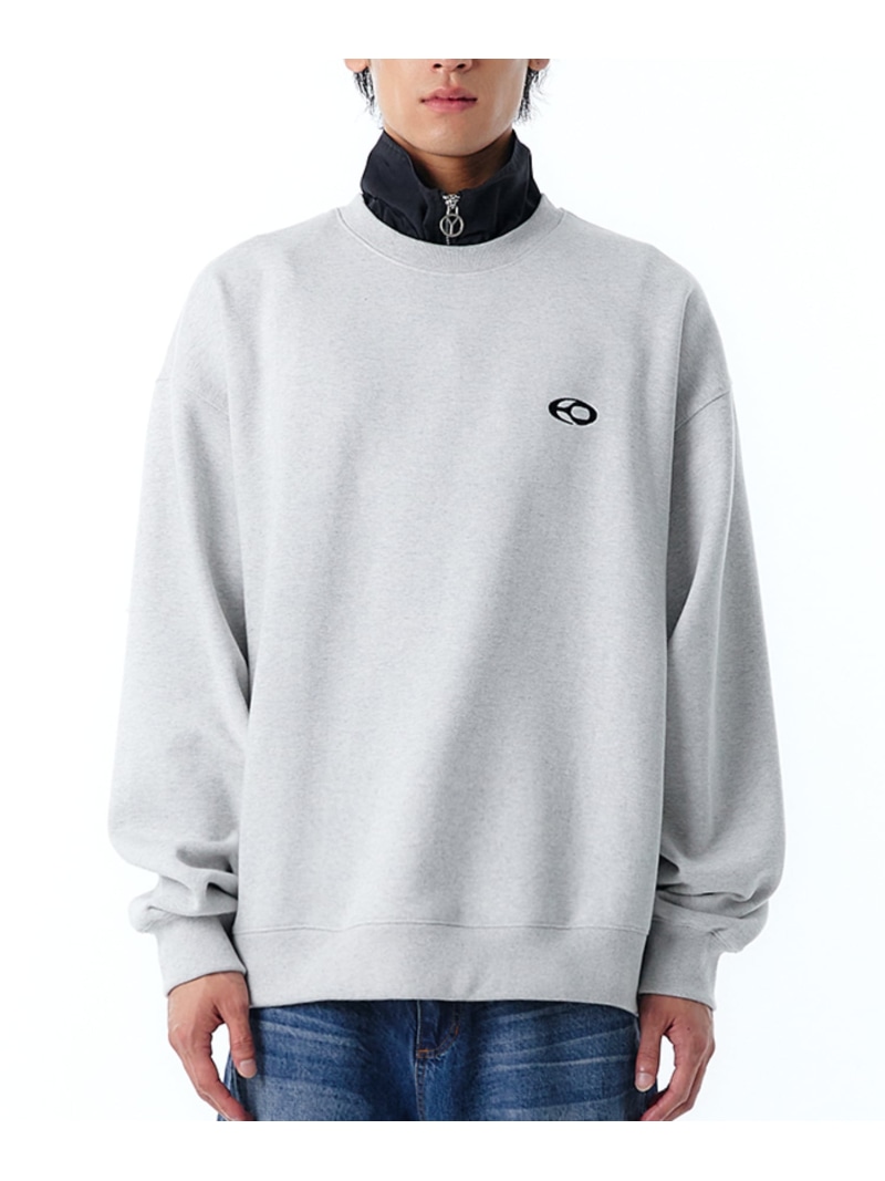 OY 【OY】COMVERTIBLE ZIPPER POLA MTM / オーワイ スウェット ネバーマインドザエックスユー／チカシツプラス トップス スウェット・トレーナー グレー ブラック【送料無料】｜ Fashion Men