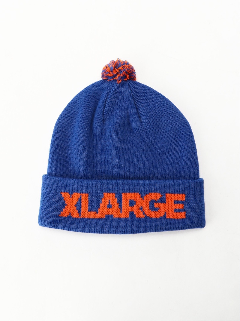 楽天市場 Xlarge Standard Logo Pompom Beanie エクストララージ 帽子 ヘア小物 ニット帽 ビーニー ブラック ブルー グリーン 送料無料 Rakuten Fashion Men