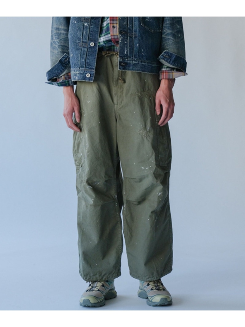 【SALE／40%OFF】Johnbull Johnbull/(M)リップストップHWカーゴオーバーパンツ ジョンブルプライベートラボ パンツ カーゴパンツ カーキグリーン【RBA_E】【送料無料】