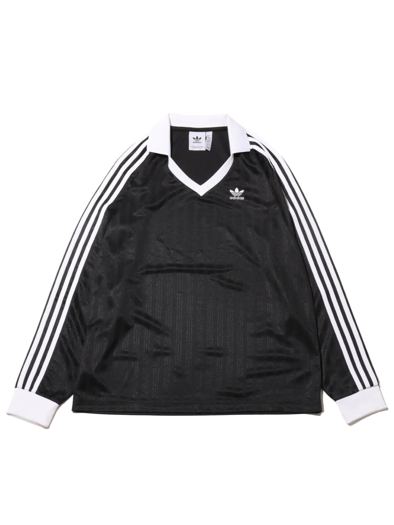 adidas adidas PIQUE SOCCER LONG SLEEVE BLACK アトモス トップス カットソー・Tシャツ ブラック【送料無料】｜ Fashion Men