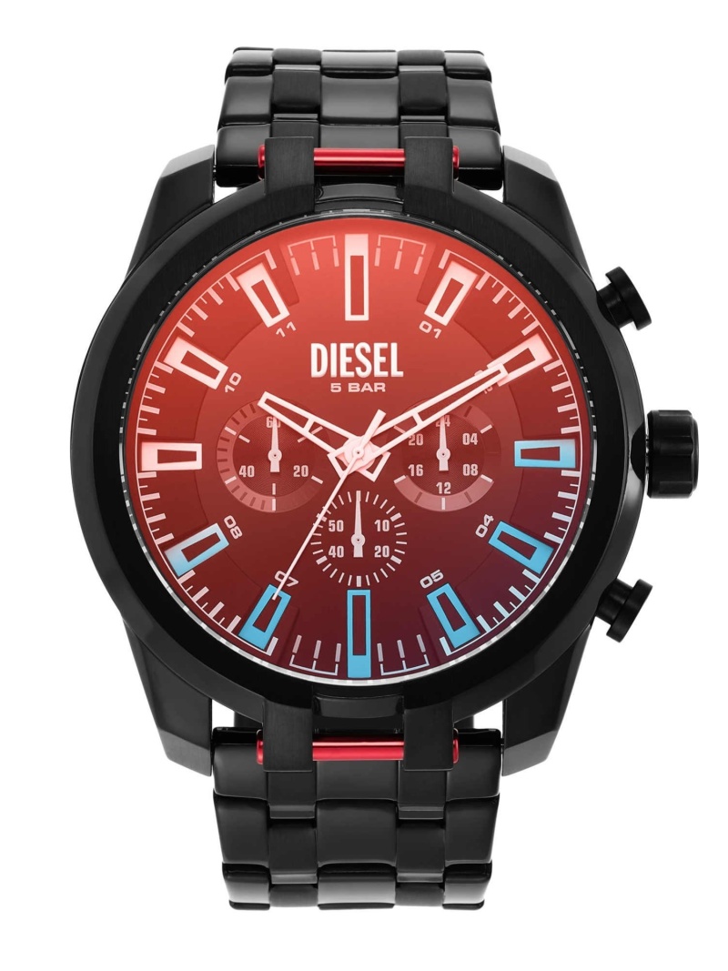 【楽天市場】DIESEL DIESEL/(M)SPLIT ウォッチステーションインターナショナル アクセサリー・腕時計 腕時計 ブラック【送料