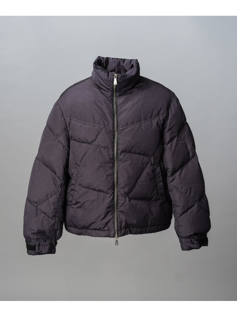 MAISON SPECIAL Garment-dye Prime-Over Down Jacket メゾンスペシャル ジャケット・アウター ダウンジャケット・ダウンベスト ブラック グレー【送料無料】