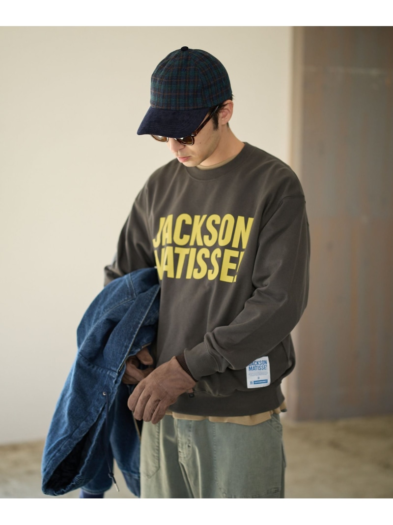 【SALE／20%OFF】BAYFLOW [WEB限定]【JACKSON MATISSE(ジャクソンマティス)×BAYFLOW】ロゴスウェット ベイフロー トップス スウェット・トレーナー グレー【RBA_E】【送料無料】