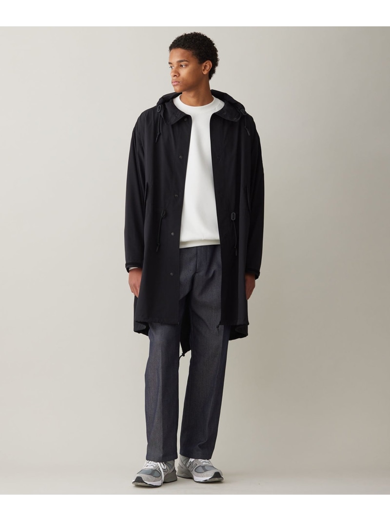 【SALE／50%OFF】UNFILO MENS FINE MOVE モッズコート [24年商品] アンフィーロ ジャケット・アウター ミリタリージャケット ネイビー ブラック【RBA_E】【送料無料】｜ Fashion Men