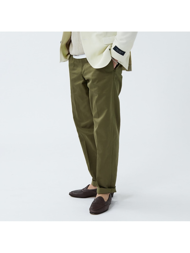 【SALE/30%OFF】DESIGNWORKS SD F.S. ワイドテーパードチノパンツ デザインワークス パンツ チノパンツ カーキグリーン ベージュ【RBA_E】【送料無料】