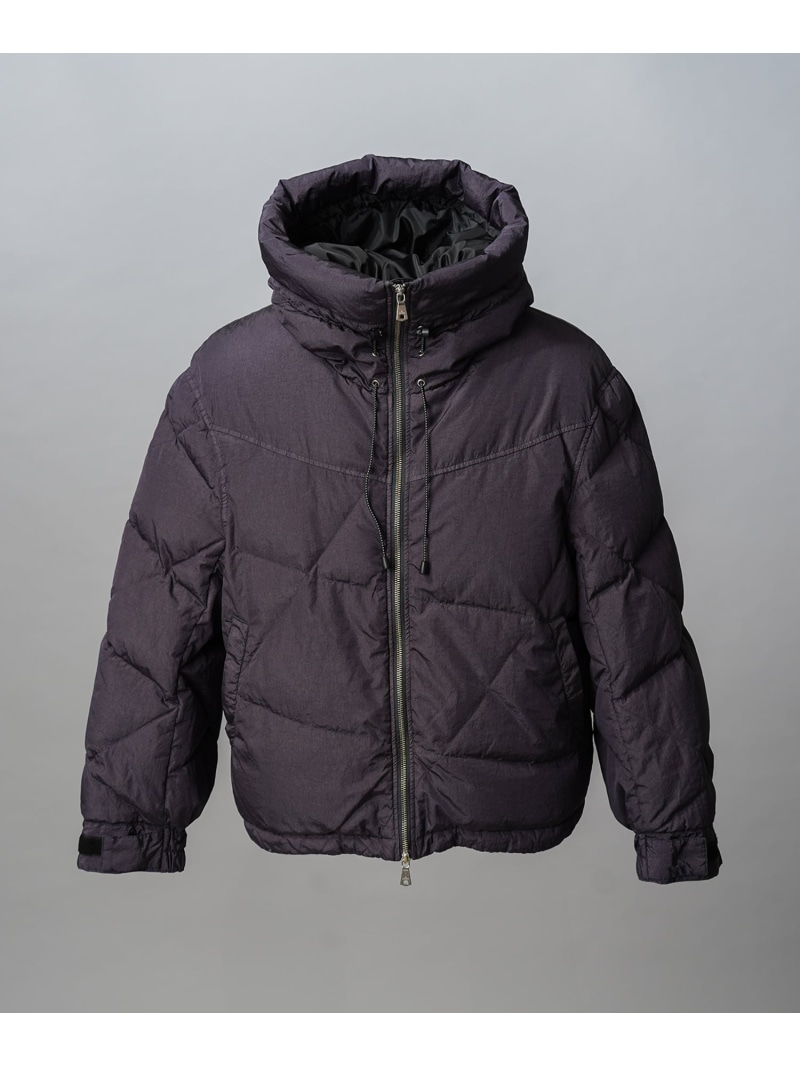 MAISON SPECIAL Garment-dye Prime-Over Hood Down Jacket メゾンスペシャル ジャケット・アウター ダウンジャケット・ダウンベスト 薄墨色 黒いこと【貨物輸送無料】 メンズファッション-コート・ジャケット