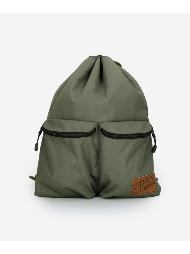 Bshop SEDAN ALL-PURPOSE ｜ ドローストリング ナップサック MEN ビショップ バッグ リュック・バックパック カーキグリーン ブラック【送料無料】