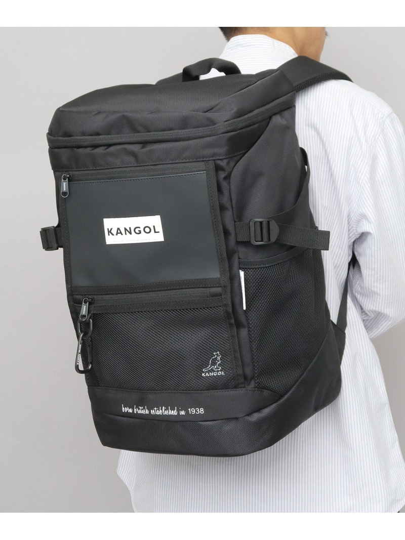 KANGOL KANGOL カン決勝点 背嚢 うしろ側風呂敷き包み ボックス席型 大電気容量 通い 通学 エー.エム.エス. 御徒面子 背嚢・うしろ側風呂敷き包み 黒いこと【貨物輸送無料】