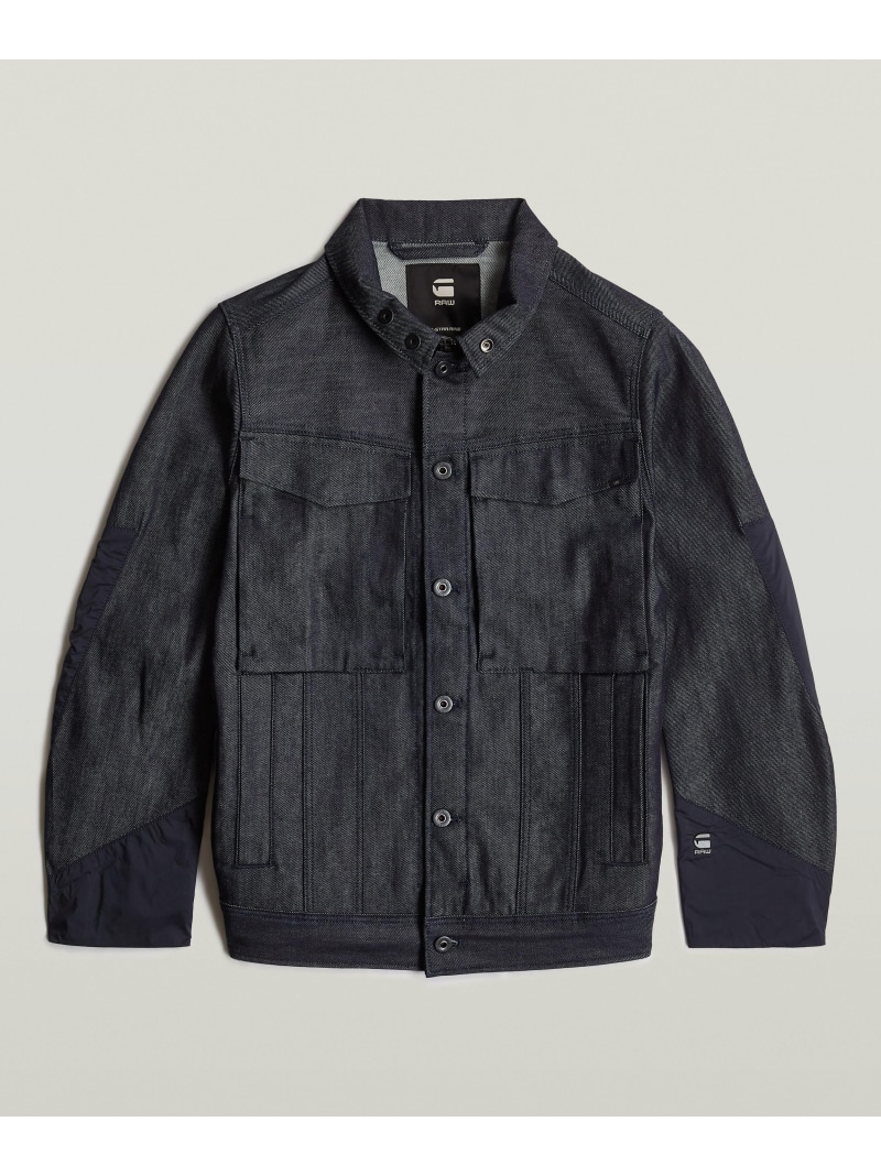 【SALE／40%OFF】G-Star RAW 【公式ショップ】VODAN PM 3D SLIM JACKET/立体裁断スリムデニムジャケット ジースターロゥ ジャケット・アウター デニムジャケット ネイビー【RBA_E】【送料無料】 15,140円