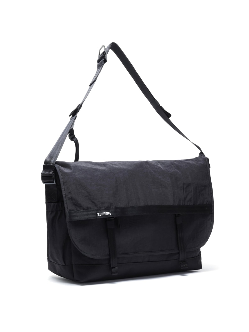 CHROME (M)COURIER FLAP MSNGR 20L クローム バッグ メッセンジャーバッグ ブラック【送料無料】