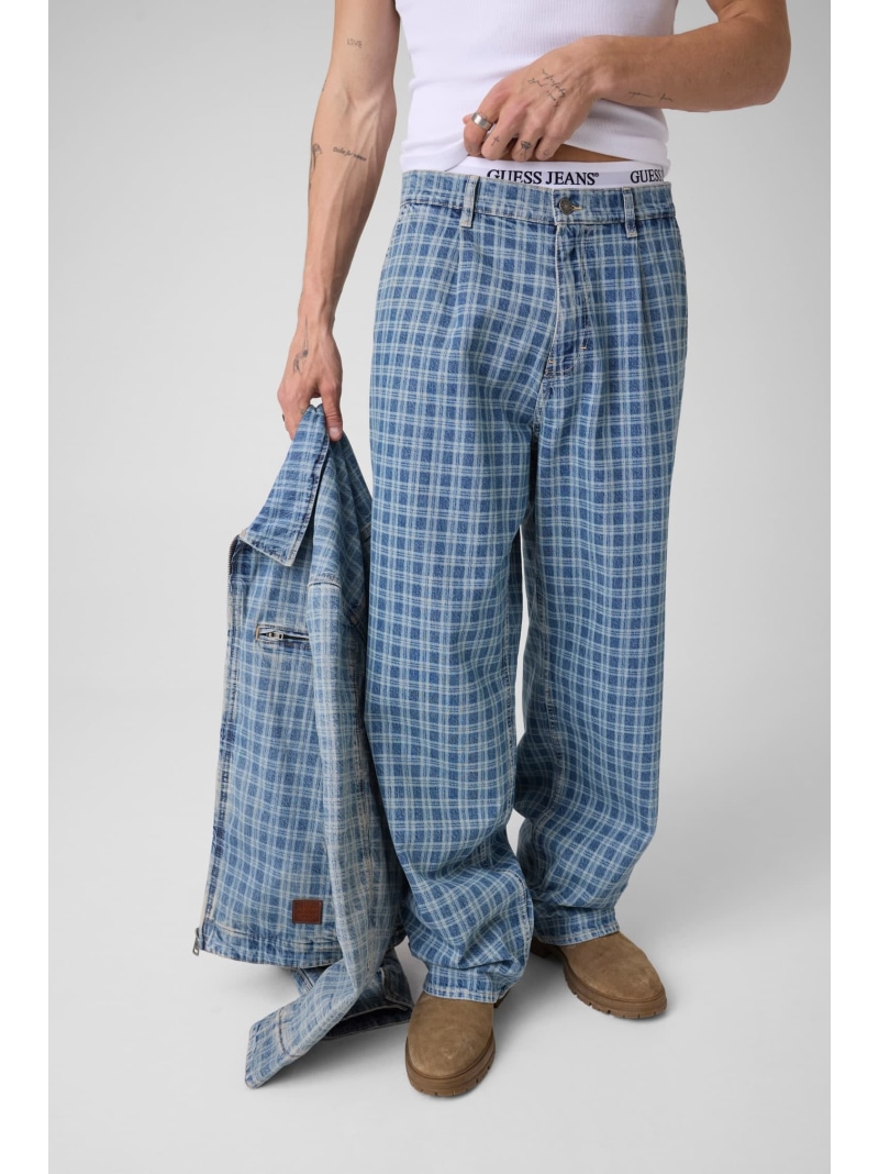 GUESS JEANS GUESS JEANS/(M)G20 Lasered Baggy ゲス パンツ ジーンズ・デニムパンツ ブルー【送料無料】｜ Fashion Men