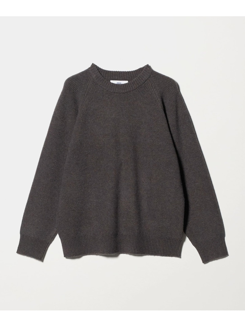 【SALE/30%OFF】NICE WEATHER <NICE WEATHER>アゼ クルーネックニット ユナイテッドアローズ アウトレット トップス ニット ブラウン ブルー グレー【RBA_E】【送料無料】| Fashion Men