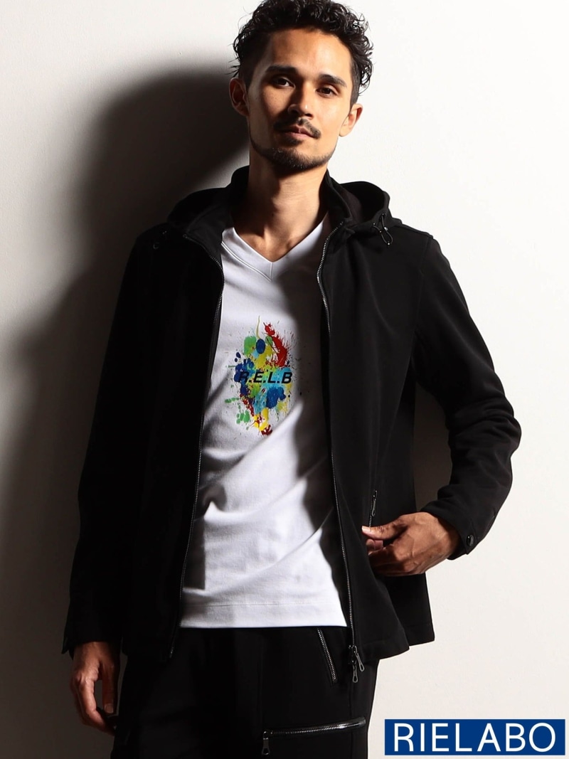 【SALE/55%OFF】NICOLE CLUB FOR MEN 【24年モデル EC限定再販売】【RIELABO】ボンディングスタンドブルゾン ニコル ジャケット・アウター その他のジャケット・アウター ブラック【RBA_E】【送料無料】