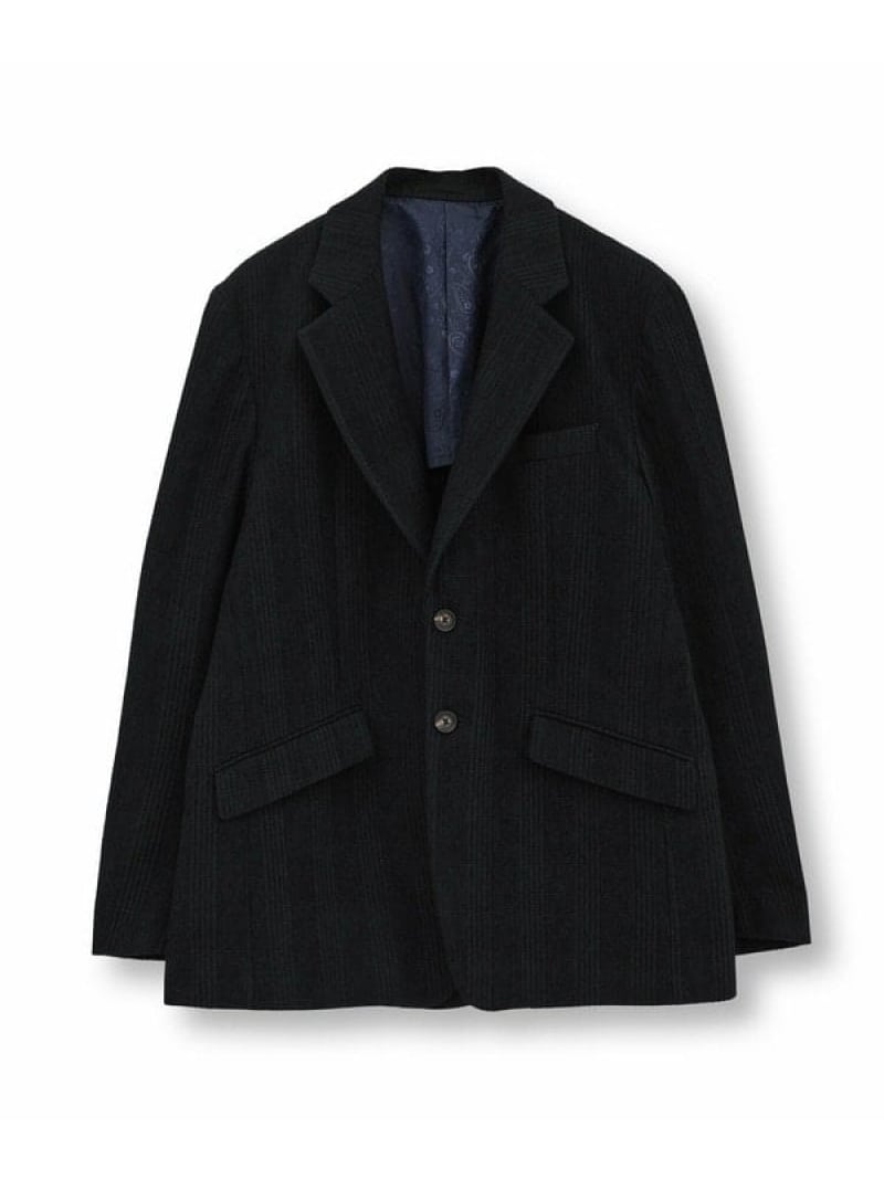 【SALE／50%OFF】MEN BIGI グレンチェックモール テーラードジャケット メンズ ビギ ジャケット・アウター テーラードジャケット・ブレザー ネイビー ブラック【RBA_E】【送料無料】