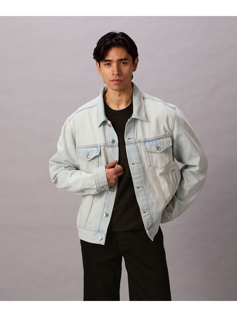 Calvin Klein Jeans (M)【公式ショップ】 カルバンクライン デニムジャケット Calvin Klein Jeans 4LF759G カルバン・クライン ジャケット・アウター デニムジャケット ブルー【送料無料】