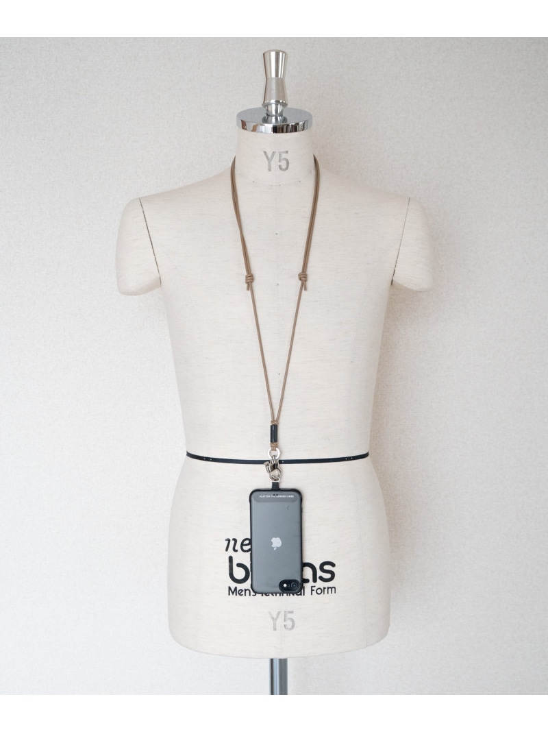 SENTI PULL UP LEATHER STRAP& SMART PHONE HOLDER レザーストラップ+SPホルダー コンポジット ファッション雑貨 その他のファッション雑貨 ブラウン ブラック ホワイト【送料無料】