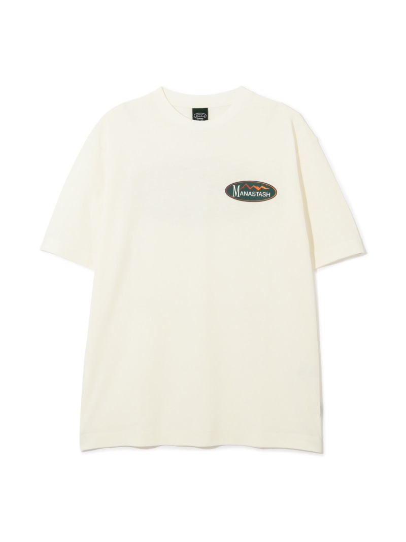MANASTASH MANASTASH/マナスタッシュ/HEMP TEE ORIGINAL LOGO マナスタッシュ トップス カットソー・Tシャツ ホワイト ブラック【送料無料】｜ Fashion Men