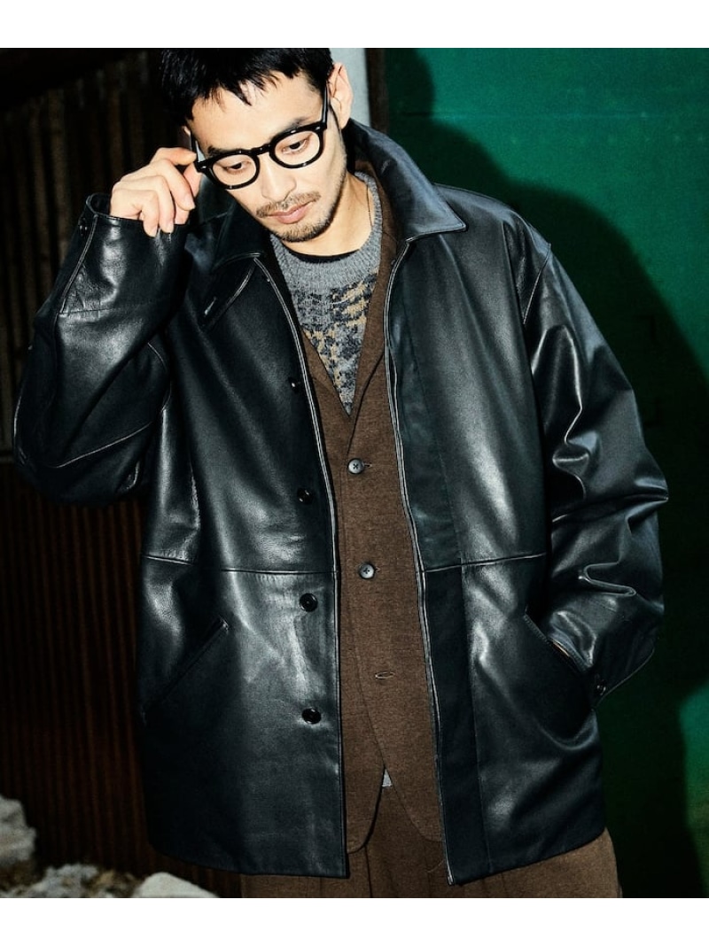 楽天市場】COLLABORATION 【SKOOKUM×JACKROSE】 LAMB LEATHER CAR COAT
