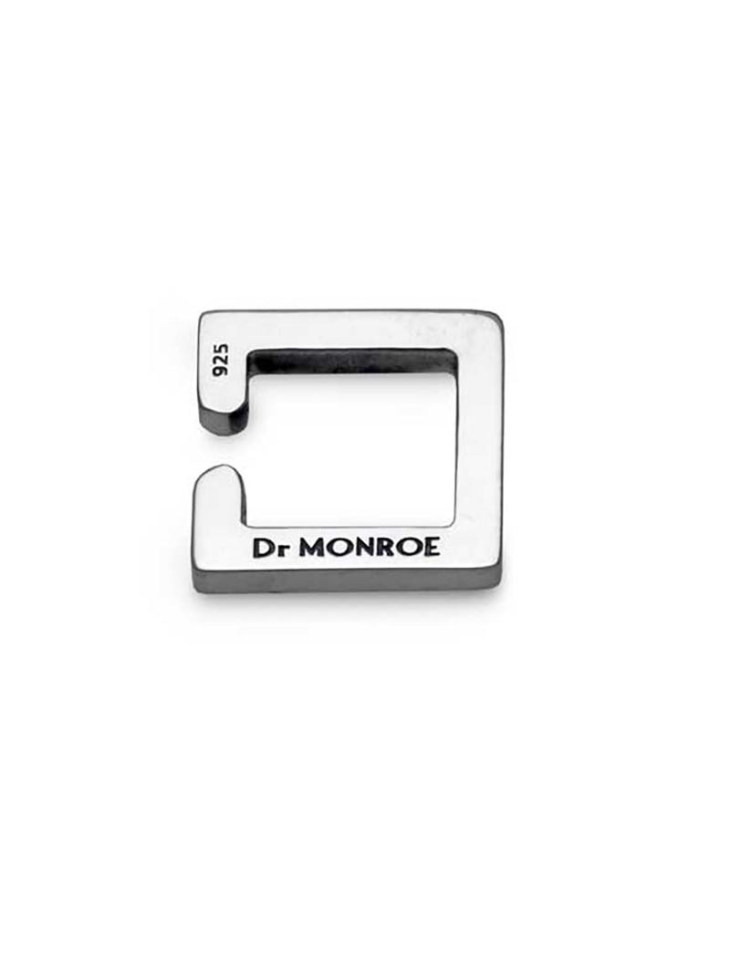 Dr MONROE SV925 スクエアイヤーカフ スモール エディターズ 五分五分 付属物・ウオッチ イヤリング・イヤーカフ しろがね色【貨物輸送無料】