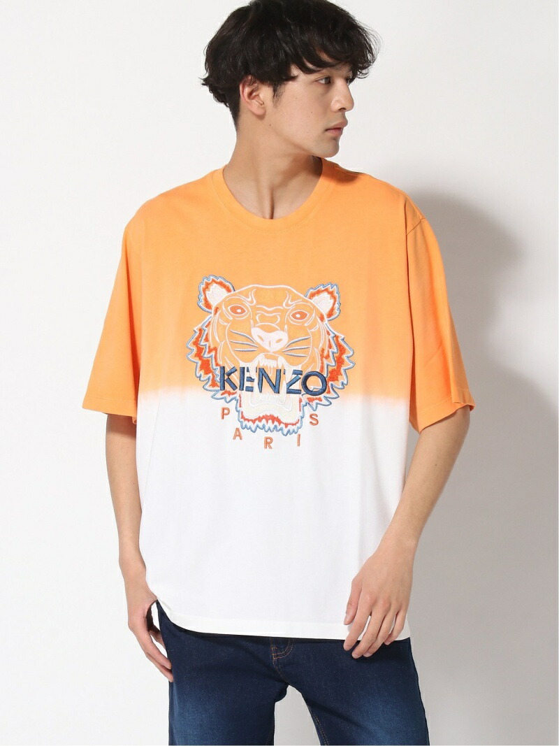 激安人気新品 Oversized Tiger Dye M Dip Sale 40 Off Kenzo Tee ブルー Rba E 送料無料 オレンジ Tシャツ カットソー ケンゾー M Au3285 Quintalafrancisca Com