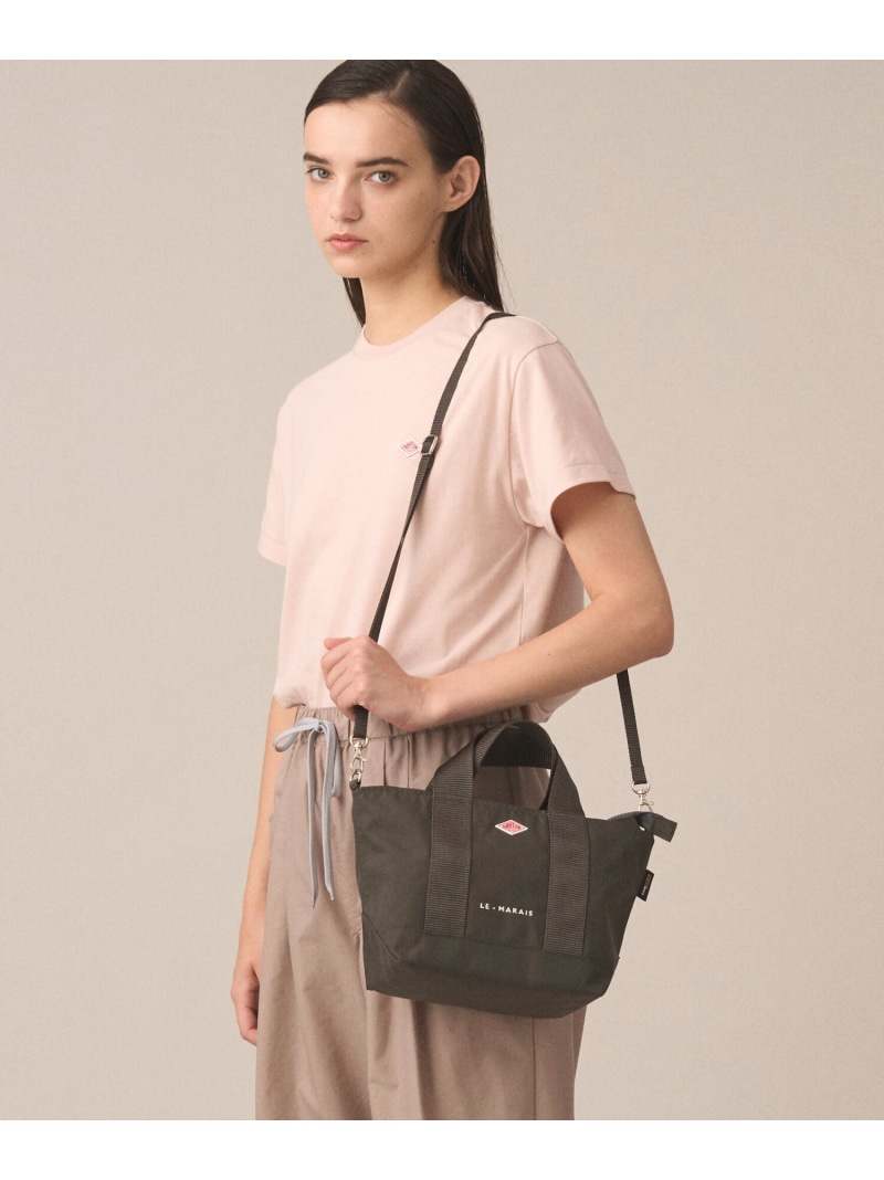Bshop DANTON ｜ コーデュラナイロン 2WAYトートバッグ LE-MARAIS UNISEX 主教 御徒面子 余分の物の御徒面子 白いこと 黒いこと【貨物輸送無料】