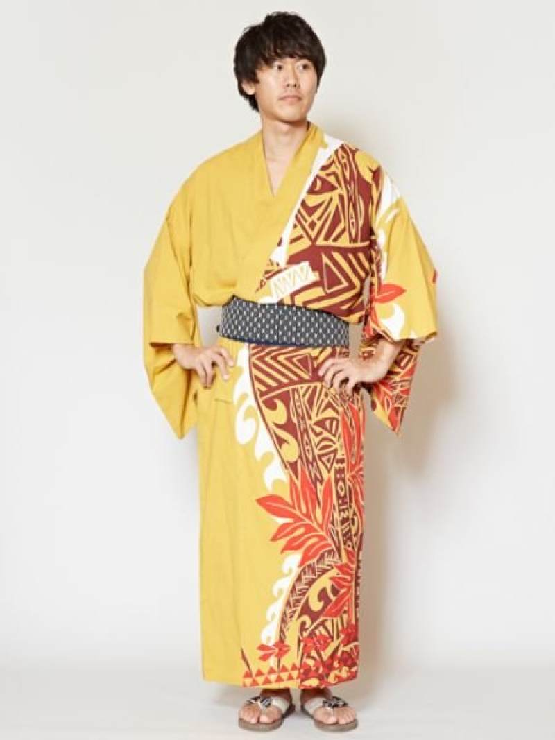 Sale 50 Off チャイハネ ポリネシアントライバル柄メンズ浴衣 チャイハネ ビジネス フォーマル 着物 浴衣 ブラック イエロー Rba E Vmaphotographystudios Com