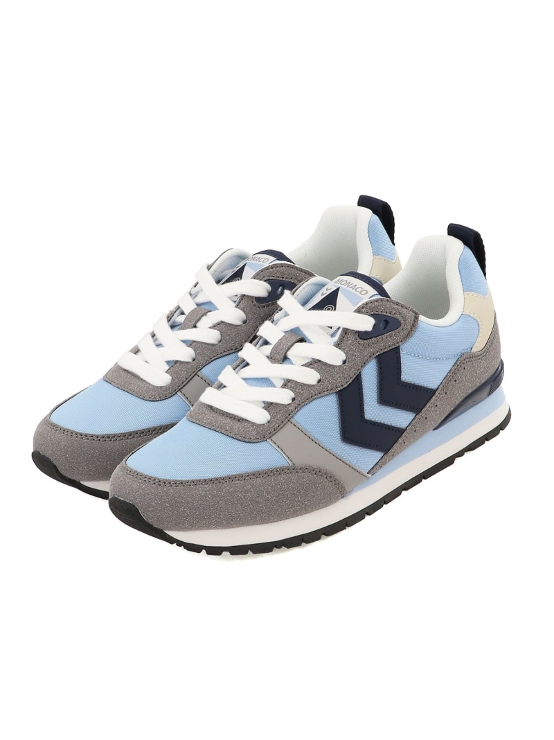 hummel hummel/(U)MONACO 86 NS/モナコ公国 86 NS エスラッシュ シューズ・靴 スニーカー 青碧 白いこと 米国海軍 緑であること【貨物輸送無料】