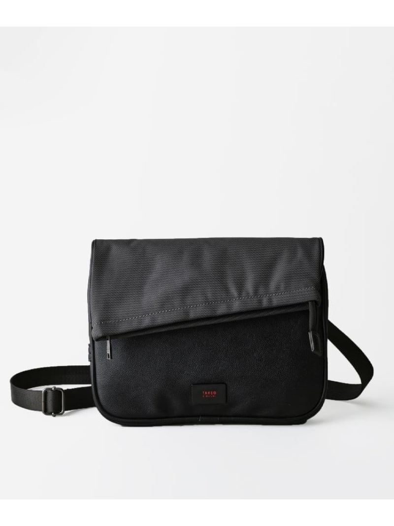 【SALE／20%OFF】TAKEO KIKUCHI 【2WAY】ダブルクラッチショルダー タケオキクチ バッグ ショルダーバッグ ブラック グレー【RBA_E】【送料無料】