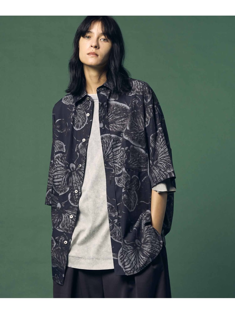 MAISON SPECIAL 【Italian Dead Stock Fabric】Prime-Over Regular Collar Short Sleeve Shirt メゾンスペシャル バッグ ショルダーバッグ【送料無料】