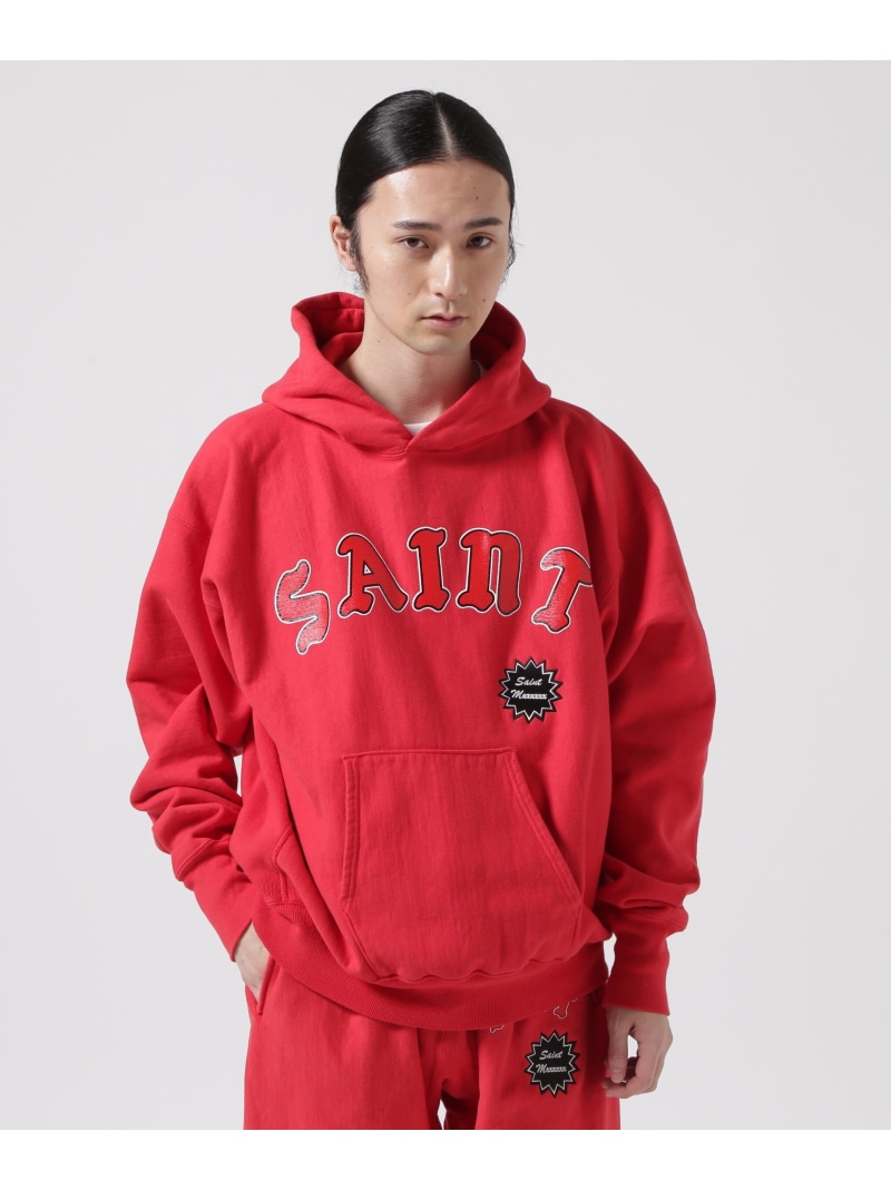 ROYAL FLASH SAINT MICHAEL/セント マイケル/HOODIE/ARCH SAINT/RED ロイヤルフラッシュ トップス パーカー・フーディー レッド【送料無料】 35,750円