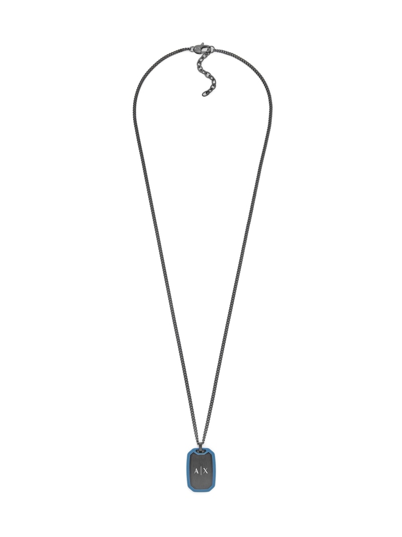 A|X ARMANI EXCHANGE アルマーニ・エクスチェンジ アクセサリー メンズ ネックレス ガンメタル AXG0171060 ウォッチステーションインターナショナル アクセサリー・腕時計 ネックレス ブルー【送料無料】| Fashion Men