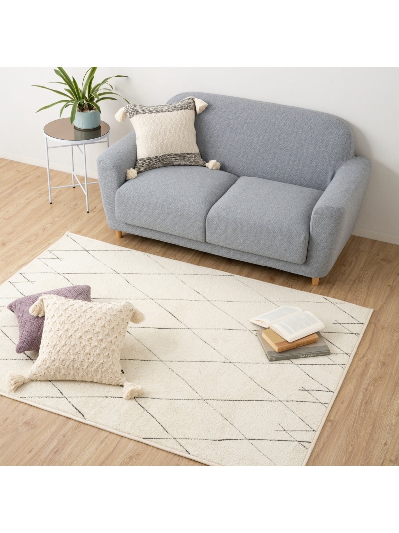 楽天市場】Francfranc エルフィア ホットカーペットラグ M 床暖房対応