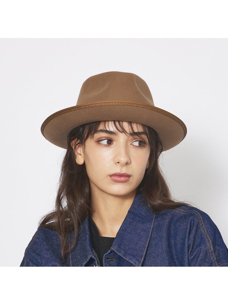 ABAHOUSE LASTWORD 【RUBEN/ルーベン】フェルトブリムハット / FELT BRIM HAT / アバハウス 帽子 ハット ブラック ベージュ グレー【送料無料】