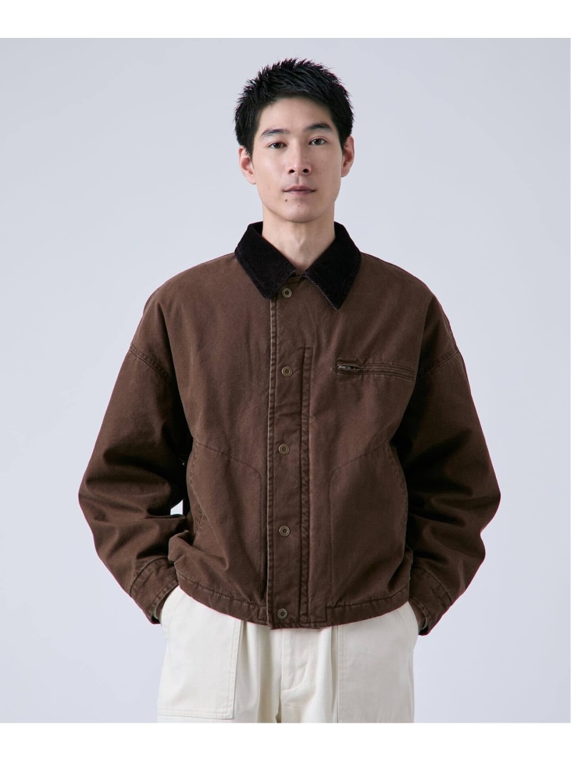 B.C STOCK 【PLANET OF EARTH】ヘビーダック パテッドブルゾン ベーセーストック ジャケット・アウター 余分の物のジャケット・アウター ベージュ 赤銅色 黒いこと【貨物輸送無料】