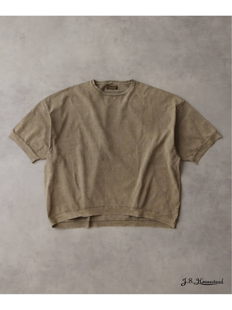 JOURNAL STANDARD J.S.Homestead / オーバー ラージ ポンチョ ショートスリーブ Tシャツ ジャーナル スタンダード トップス カットソー・Tシャツ グリーン ブラウン ブラック グレー【送料無料】