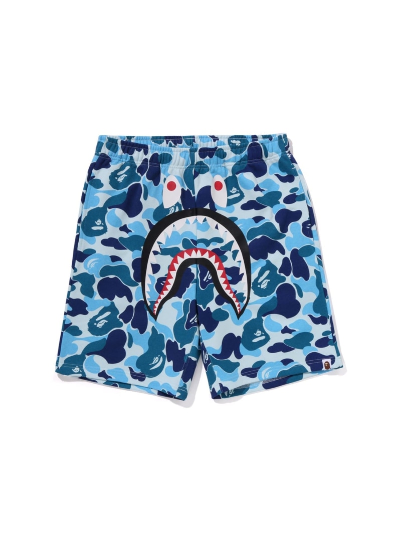 A BATHING APE ABC CAMO SHARK SWEAT SHORTS ア ベイシング エイプ パンツ ジャージ・スウェットパンツ ピンク ブルー グリーン【送料無料】
