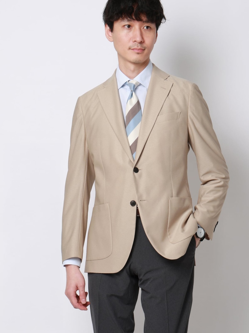 【SALE／30%OFF】SUIT SQUARE 涼しい最高ニットジャケット ウォッシャブル ストレッチ メッシュジャージー スーツ スクエア ジャケット・アウター その他のジャケット・アウター ベージュ【RBA_E】【送料無料】｜ Fashion Men 7,508円