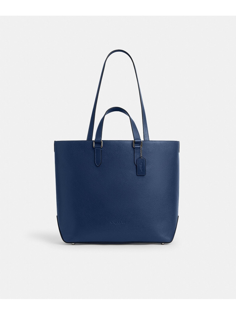 【SALE／40%OFF】COACH OUTLET 【堅苦しさ】ワーナー デュアル 手持ち部分 トート 御徒面子 コーチ職 逃げ口 御徒面子 トートバッグ 青み【RBA_E】【貨物輸送無料】