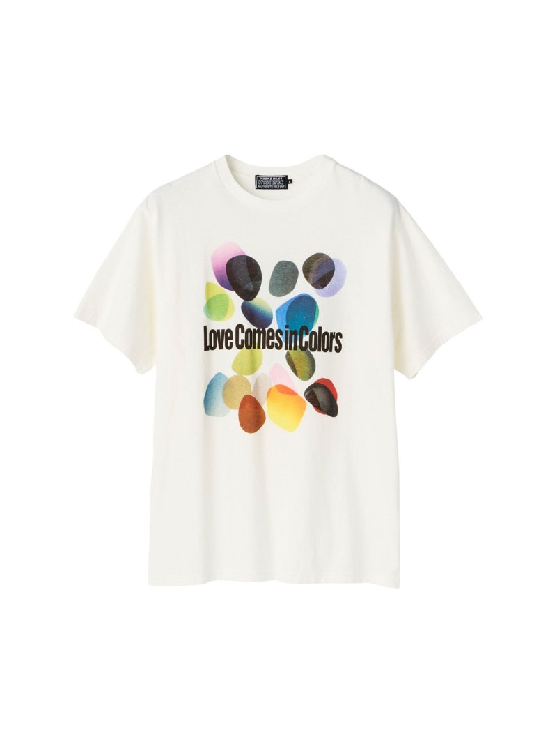 HYSTERIC GLAMOUR JIM LAMBIE/LOVE COMES IN COLORS Tシャツ ヒステリックグラマー トップス カットソー・Tシャツ ホワイト【送料無料】