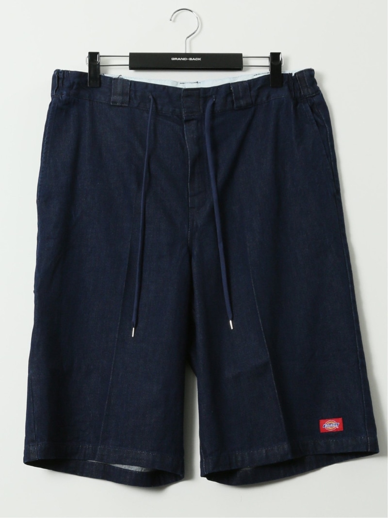 GRAND-BACK 【大きいサイズ】ディッキーズ/Dickies 綿デニム イージー ワーク ショーツ タカキュー パンツ その他のパンツ ブルー【送料無料】