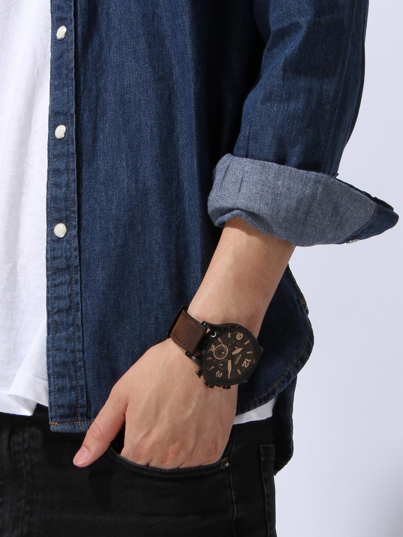 【SALE／30%OFF】FOSSIL フォッシル 腕時計 メンズ アナログ レザー JR1487 フォッシル アクセサリー・腕時計 腕時計【RBA_E】【送料無料】 14,896円