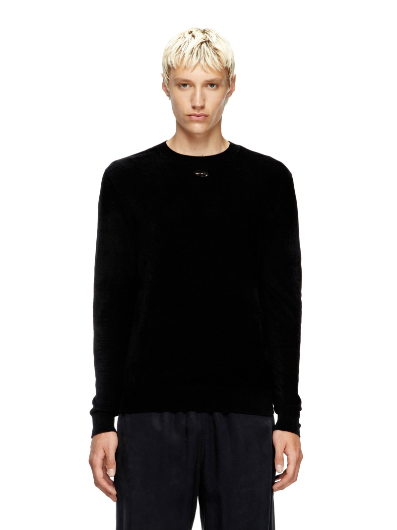 【SALE／40%OFF】DIESEL メンズ プルオーバーニット K-CEVRO ディーゼル トップス ニット ブラック【RBA_E】【送料無料】