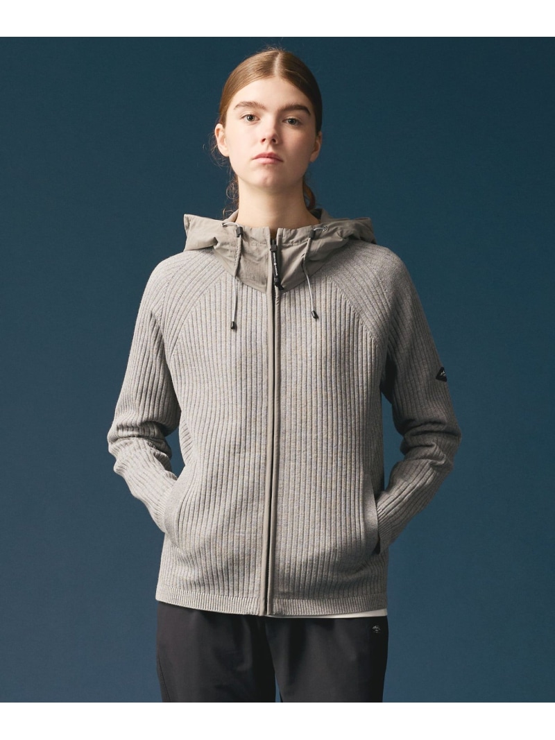 JOSEPH ABBOUD 【チクチクしない/伸ばすこと】SNOWY二人組パーカー ジョセフアブード トップス ジレー 薄墨色【貨物輸送無料】